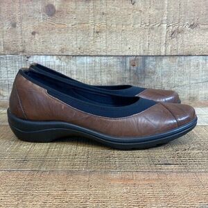 Romika Cassie 21 Comfort Shoes Womens Size 40 US‎ 9-9.5 Brown Black Flat Slip-on